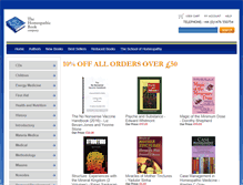 Tablet Screenshot of homeopathicbooks.com